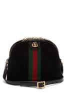 Matchesfashion.com Gucci - Ophidia Gg Suede Cross Body Bag - Womens - Black Multi