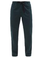 A.p.c. - Youri Belted Twill Chinos - Mens - Dark Green