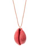 Matchesfashion.com Aurlie Bidermann - Merco Lacquered Shell Charm Necklace - Womens - Pink