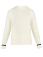 Matchesfashion.com Maison Margiela - Crew Neck Cashmere And Wool Blend Sweater - Mens - White