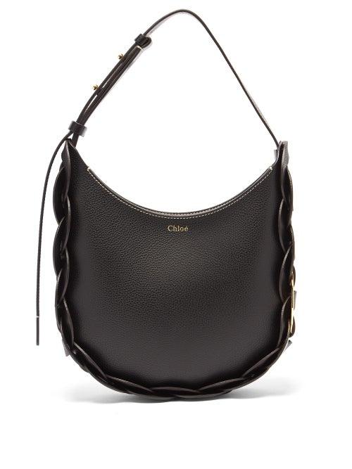 Matchesfashion.com Chlo - Darryl Small Grained-leather Shoulder Bag - Womens - Black