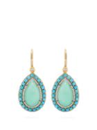 Matchesfashion.com Irene Neuwirth - 18kt Gold, Chrysoprase & Turquoise Earrings - Womens - Green