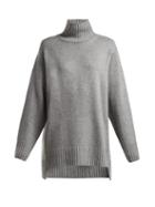 Matchesfashion.com Joseph - Roll Neck Cashmere Sweater - Womens - Light Grey