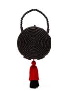 Matchesfashion.com Sensi Studio - Tasselled Straw Basket Bag - Womens - Black