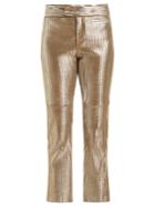 Isabel Marant Novida Cropped Leather Trousers