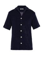 Hecho Terry-towelling Cotton-blend Short-sleeved Shirt