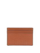Loewe - Anagram-debossed Leather Cardholder - Womens - Tan