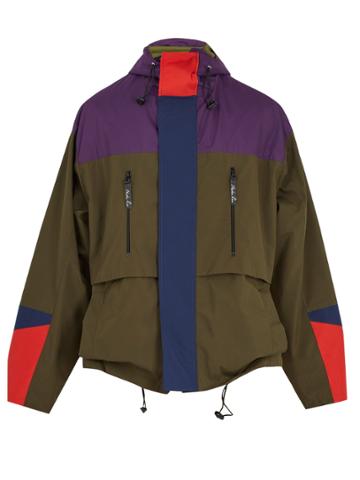 Martine Rose Contrast-panelled Hooded Raincoat