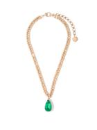 Matchesfashion.com Shay - Diamond, Emerald & 18kt Gold Necklace - Womens - Green Gold