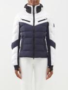 Bogner Fire+ice - Farina3-d Hooded Quilted Ski Jacket - Womens - White Navy
