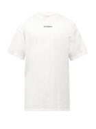 Mens Rtw Vetements - Logo-print Cotton-jersey T-shirt - Mens - White