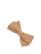 Matchesfashion.com Emilia Wickstead - Kennedy Bow Shaped Cotton Faille Hair Clip - Womens - Beige