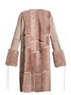 Alexander Mcqueen Whipstitch-seam Reversible Shearling Coat