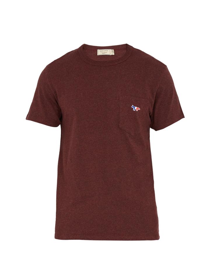Maison Kitsuné Patch-pocket Cotton T-shirt