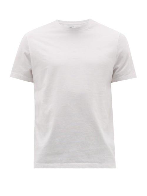 Matchesfashion.com Lndr - Logo Print Cotton Jersey T Shirt - Mens - White