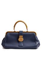 Burberry Trench Bi-colour Textured-leather Bowling Bag