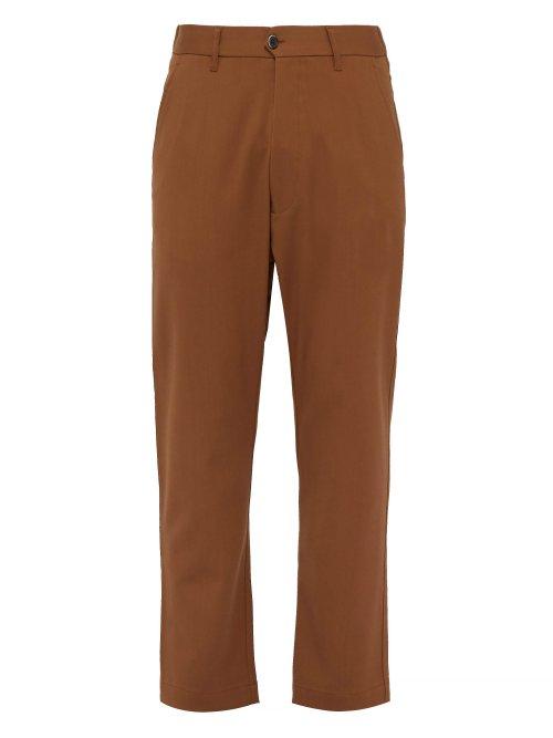 Matchesfashion.com Barena Venezia - Salmaso Wool Blend Trousers - Mens - Brown