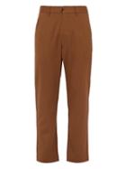 Matchesfashion.com Barena Venezia - Salmaso Wool Blend Trousers - Mens - Brown