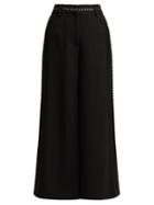 Matchesfashion.com Peter Pilotto - Piped Satin Culottes - Womens - Black