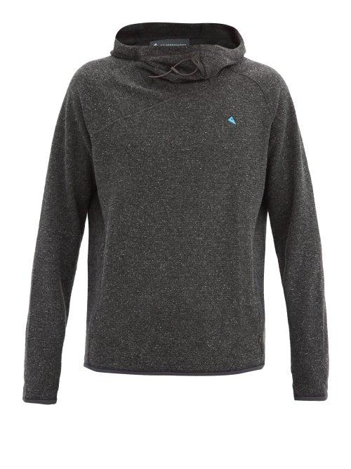 Matchesfashion.com Klttermusen - Falen Wooly Jersey Hooded Sweatshirt - Mens - Black
