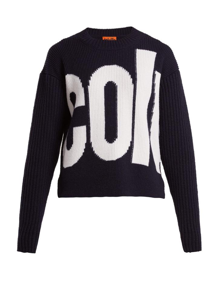 Colville Logo-intarsia Wool Sweater