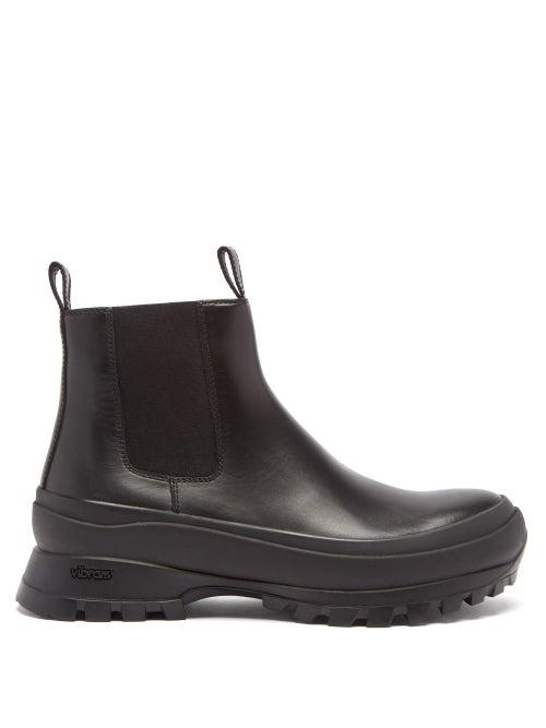 Jil Sander - Vibram-sole Leather Chelsea Boots - Mens - Black