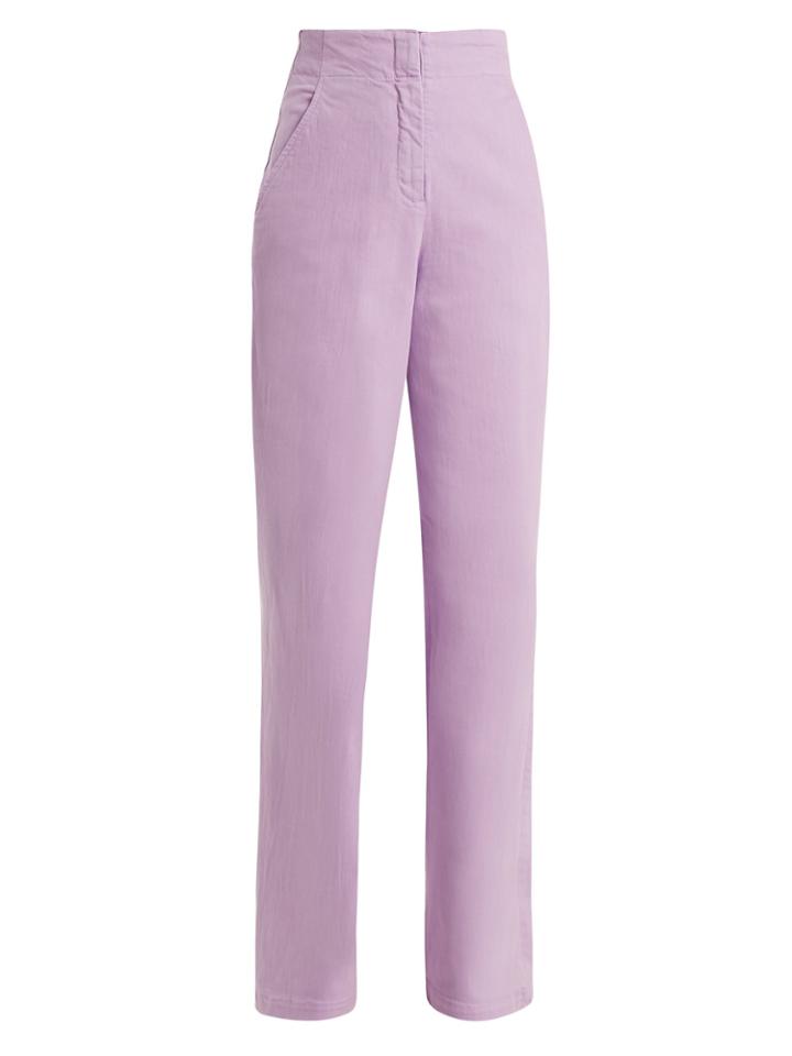 Tibi High-rise Wide-leg Jeans