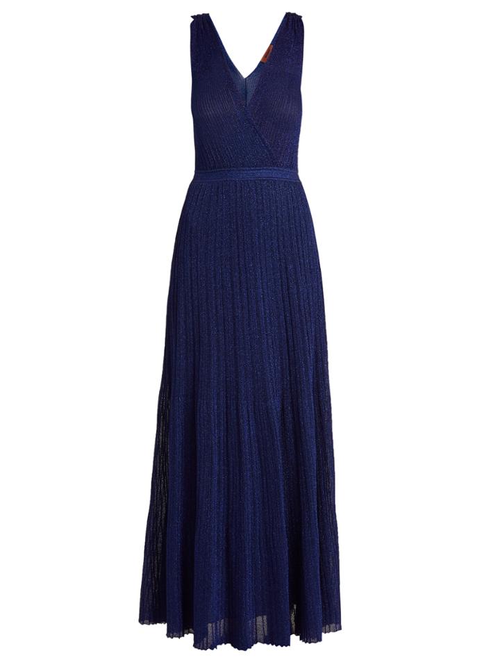 Missoni Metallic Ribbed-knit Maxi Dress