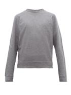 Matchesfashion.com The Row - Sal Raglan Sleeve Cotton Sweatshirt - Mens - Grey