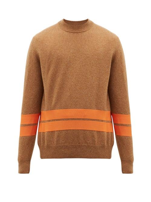 Matchesfashion.com President's - Crew Tech Wool Sweater - Mens - Brown