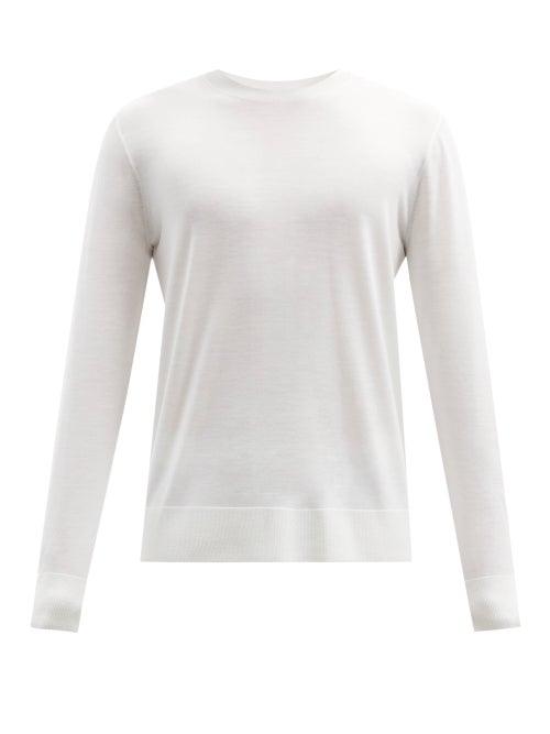 Matchesfashion.com Gabriela Hearst - Paolo Wool Sweater - Mens - Cream