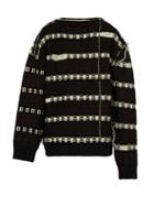 Matchesfashion.com Calvin Klein 205w39nyc - Float Jacquard Wool Blend Sweater - Mens - Black