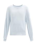 Matchesfashion.com The Upside - Loire Bella Cotton-jersey Sweatshirt - Womens - Light Blue