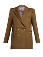 Matchesfashion.com Blaz Milano - X Arizona Muse Muscadet Organic Wool Blazer - Womens - Light Brown