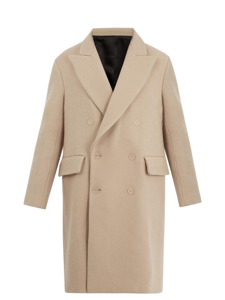 Acne Studios Rover Peak-lapel Double-breasted Wool Overcoat
