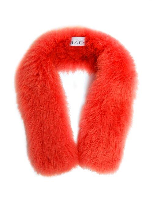 Matchesfashion.com Raey - Peekaboo Toscana Shearling Scarf - Womens - Orange