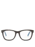 Saint Laurent Square-frame Glitter Glasses