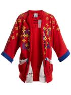 Matchesfashion.com Noki - Matchstick Print Kimono Style Jacket - Womens - Red Multi