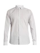 Valentino Buttoned-cuff Striped Cotton Shirt