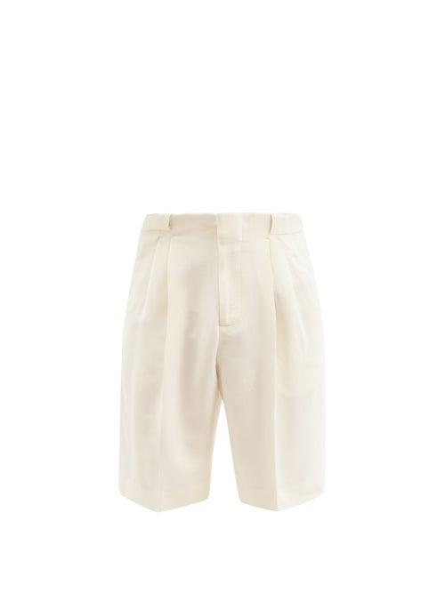Matchesfashion.com Umit Benan B+ - Roberts Crepe Shorts - Mens - Cream