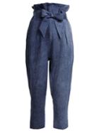 Vivienne Westwood Anglomania New Kung Fu Linen Cropped Trousers
