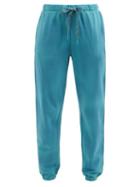 The Upside - Moonstone Lennox Cotton-jersey Track Pants - Womens - Blue