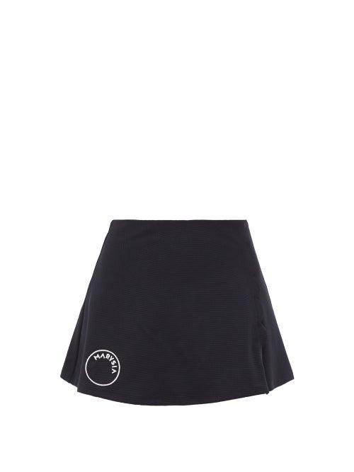Marysia Sport - Steffi Scalloped-edge Skort - Womens - Black