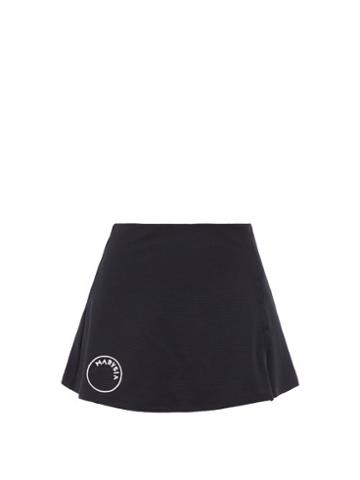Marysia Sport - Steffi Scalloped-edge Skort - Womens - Black