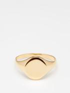 Mateo - 14kt Gold Signet Ring - Mens - Yellow Gold