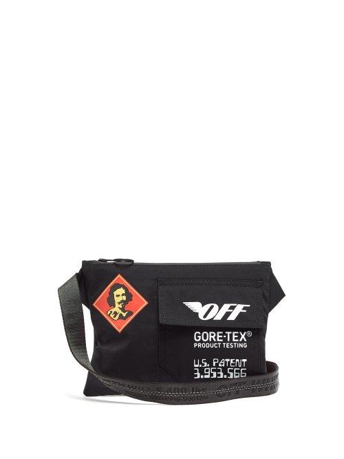 Matchesfashion.com Off-white - Gore Tex&reg; Cross Body Bag - Mens - Black White