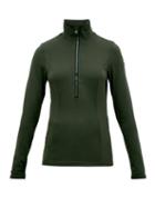 Matchesfashion.com Goldbergh - Serena Half Zip Technical Ski Sweater - Womens - Khaki