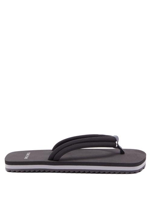 Ladies Shoes Yume Yume - Xigy Padded Nylon And Foam Slides - Womens - Black