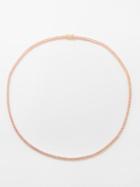Anita Ko - Hepburn Sapphire & 18kt Rose-gold Necklace - Womens - Pink Multi