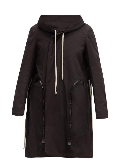 Matchesfashion.com Rick Owens - Bauhaus Cotton-blend Fishtail Parka - Mens - Black